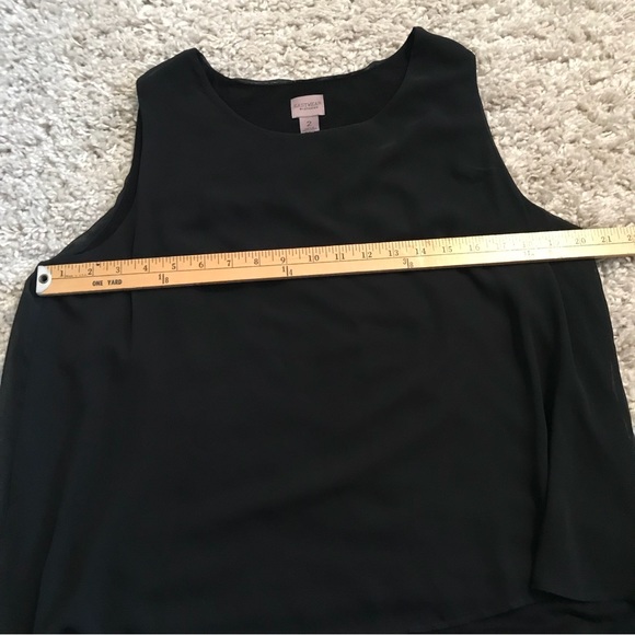 Chico’s EASYWEAR - Black Semi Sheer Sleeveless Blouse/Tank  
Size 2 - Picture 8 of 10
